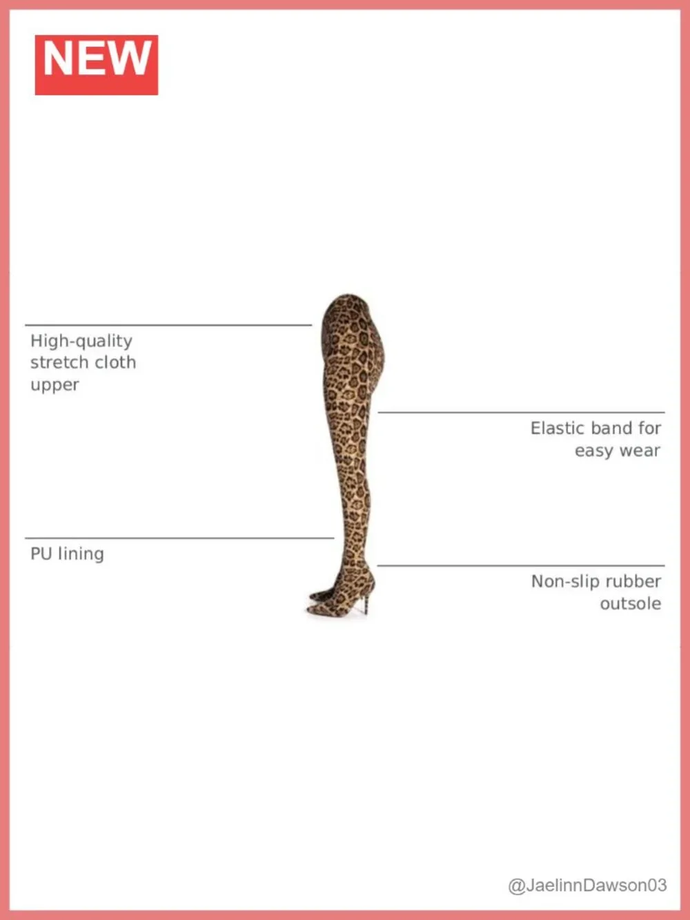 Over the Knee Stretch Boots for Women Pointed Toe Stiletto Heel Pant Boots